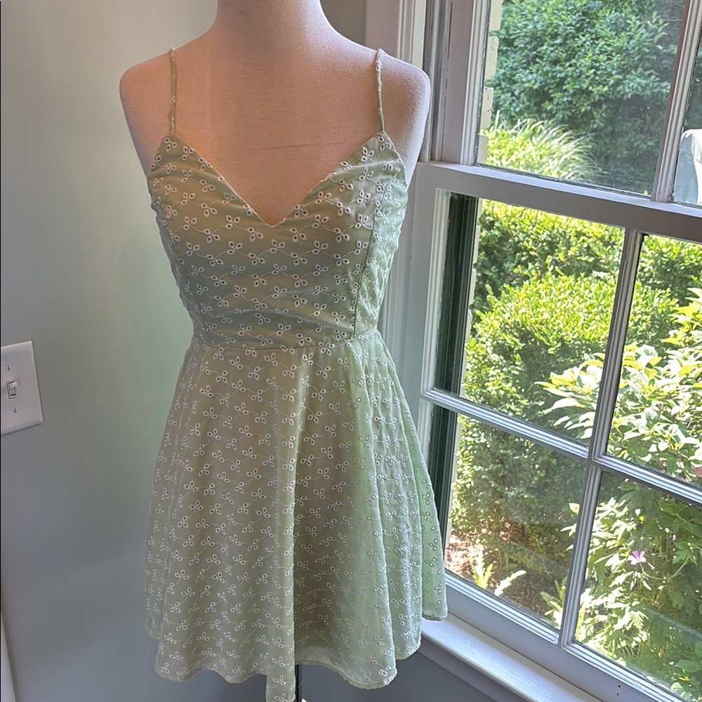 Windsor Light Green Mini Dress